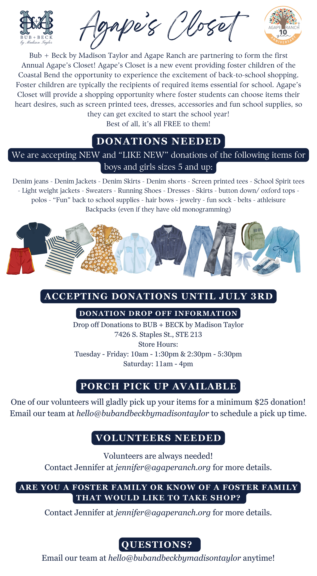 Agape's Closet