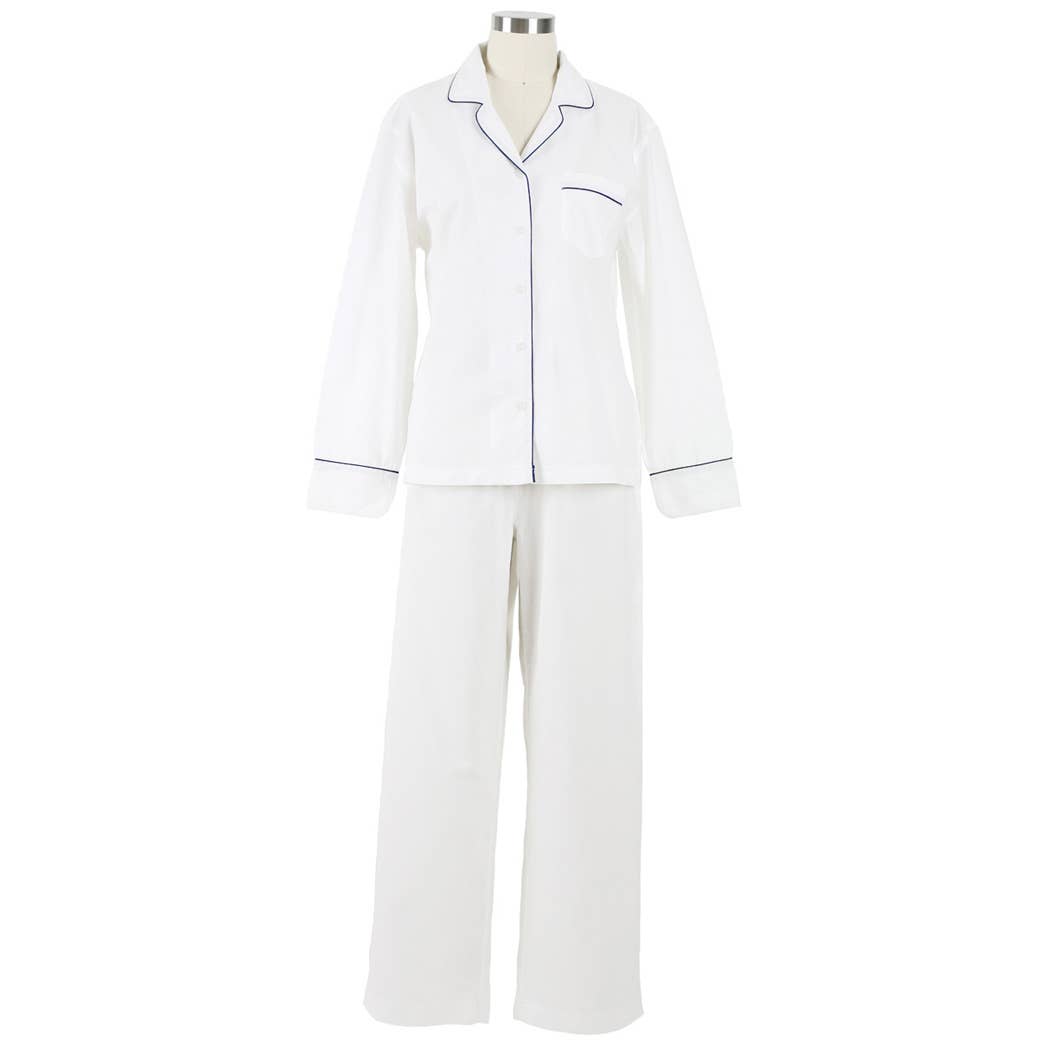 Logan Navy Long Sleeve Pajamas