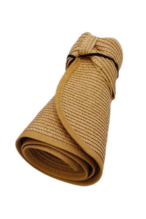 Straw Wide Roll-up Sun Hat