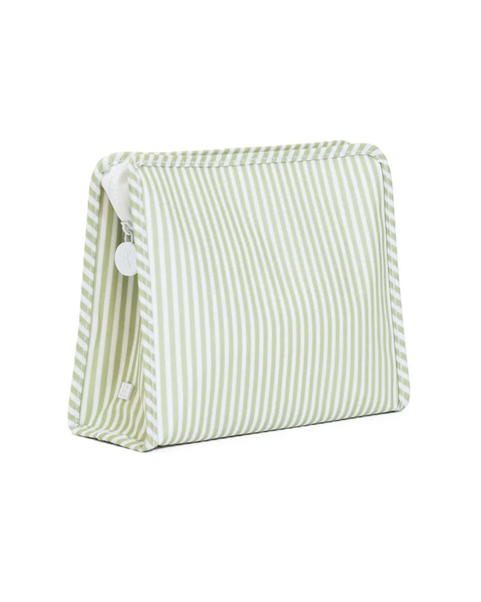 Roadie Large Zip Pouch- Pimlico Stripe Sage