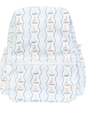 Sailboats Large Backpack