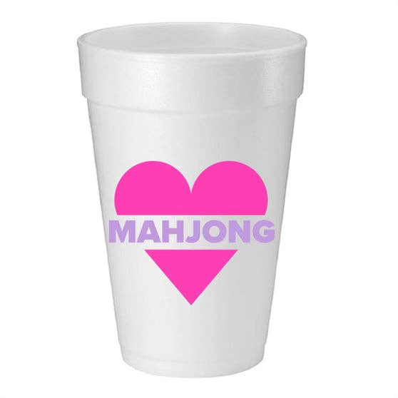 Mahjong Foam Cups