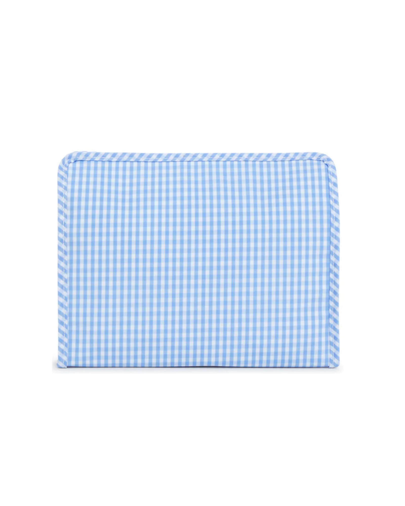 Roadie Large Zip Pouch- Gingham Sky