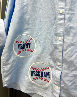 Customized Baseball Oxford