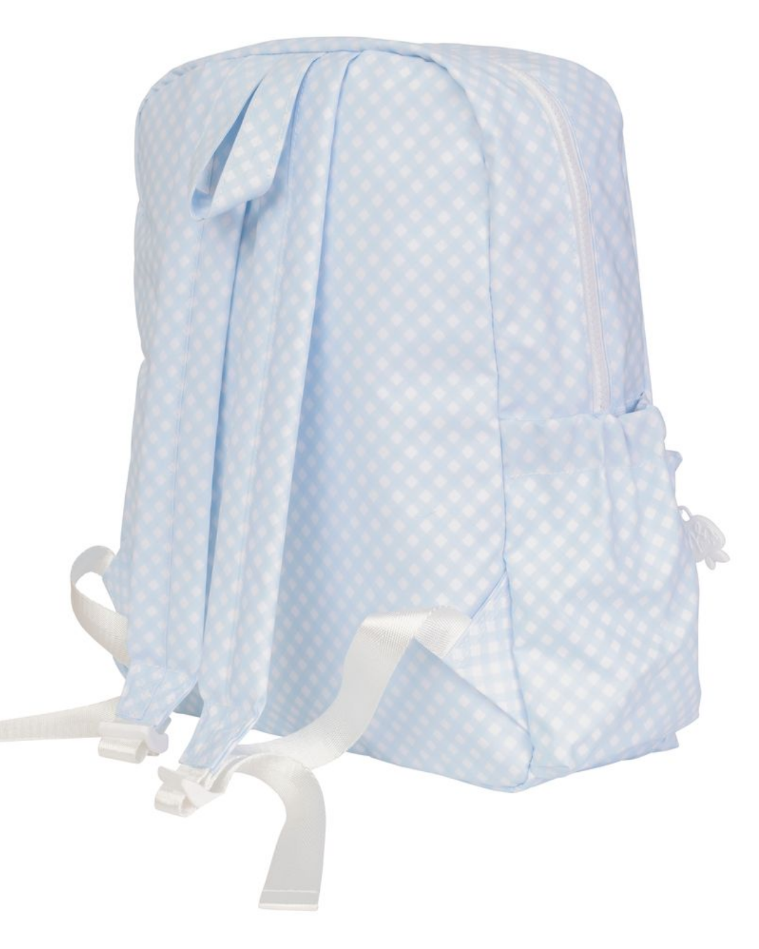 Blue Gingham Large Backpack