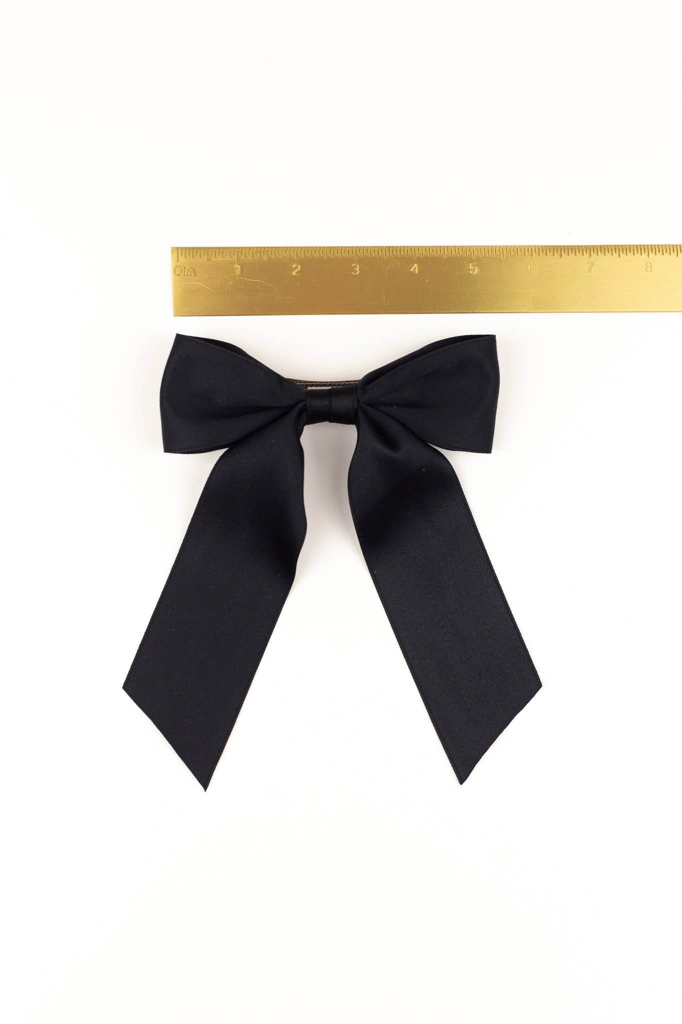 Matte Satin Bow Barrette: Soft Pink