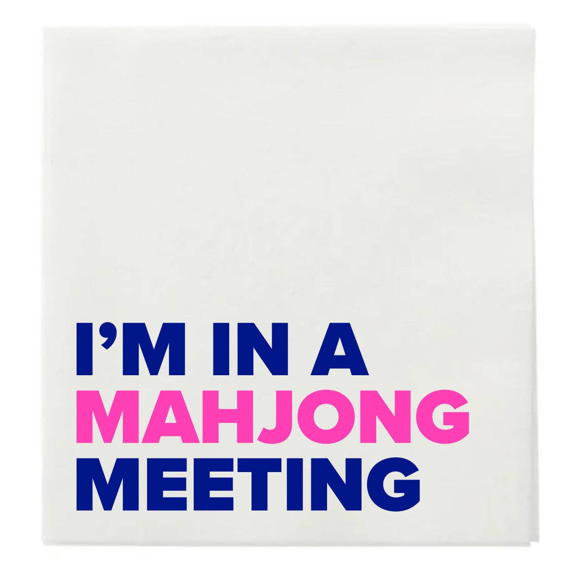 Mahj Meeting Napkins