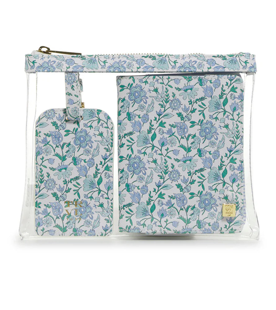 3 Piece Luxe Travel Set- Hamptons Floral