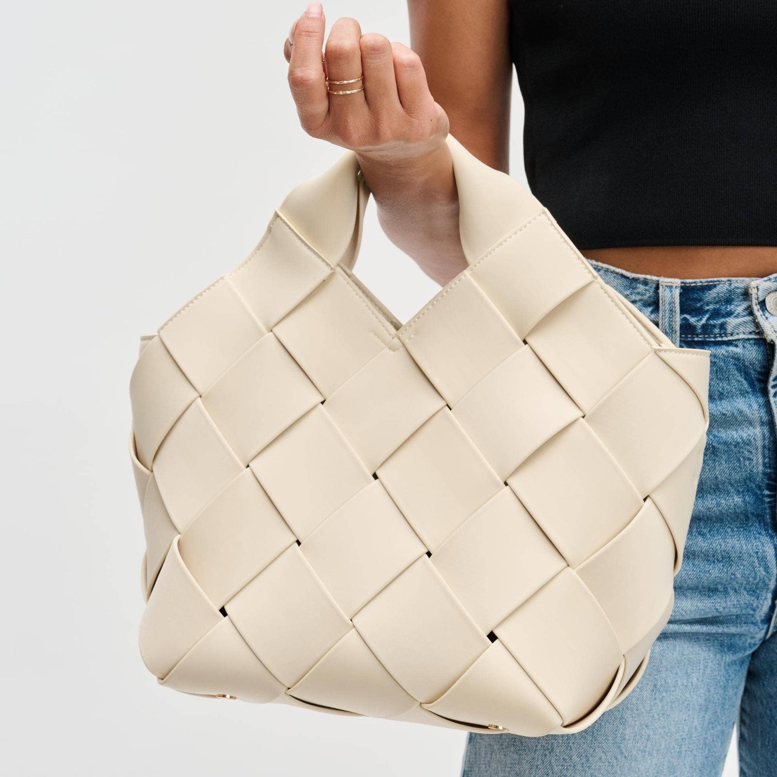 Resilience Woven Tote - Nude