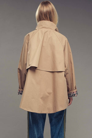 Modern A-Line Trench Jacket