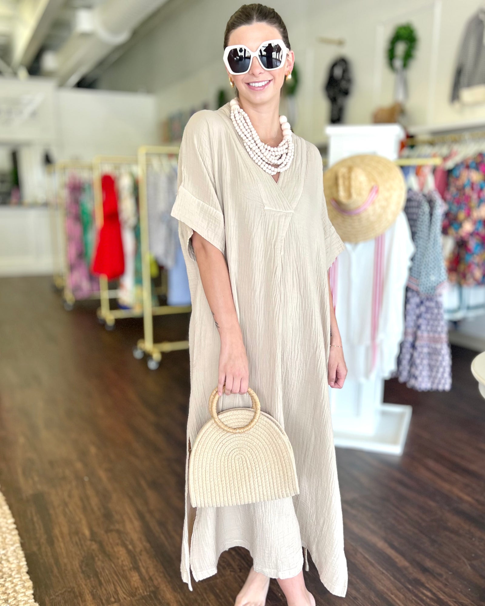 Tulum Maxi Dress - Ecru