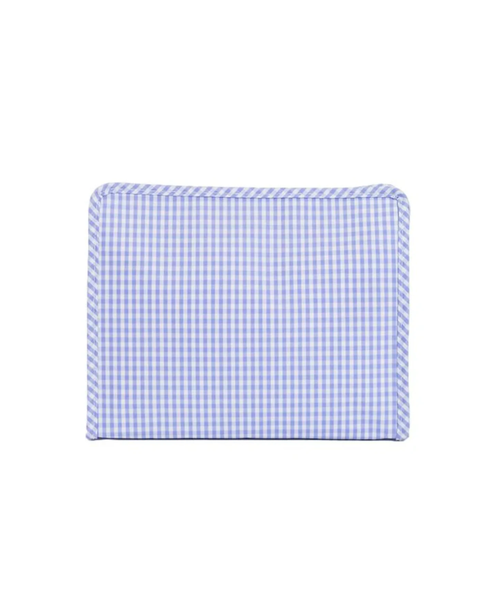 Roadie Large Zip Pouch- Gingham Lilac
