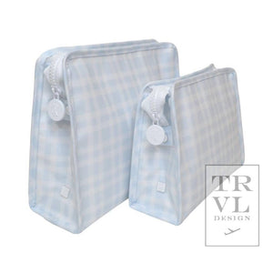 Large Roadie - Pimlico Plaid Blue