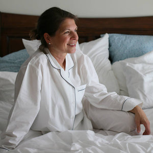 Logan Navy Long Sleeve Pajamas
