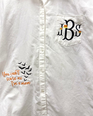 Momster Embroidered Oxford