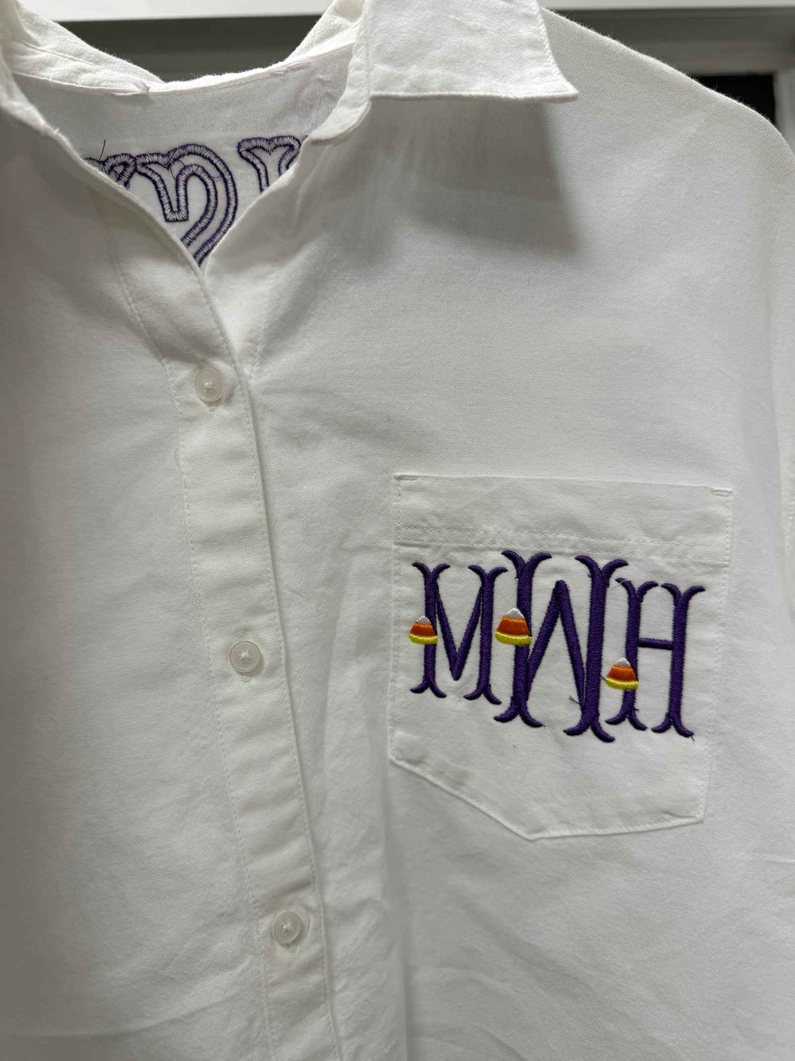Momster Embroidered Oxford