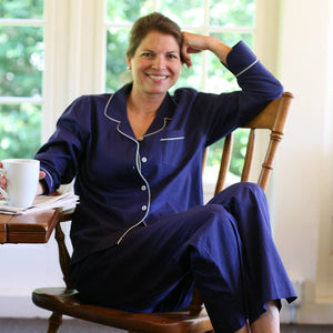 Cooper Navy Long Sleeve Pajamas