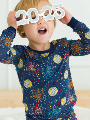 Navy Happy New Year Pajama Set