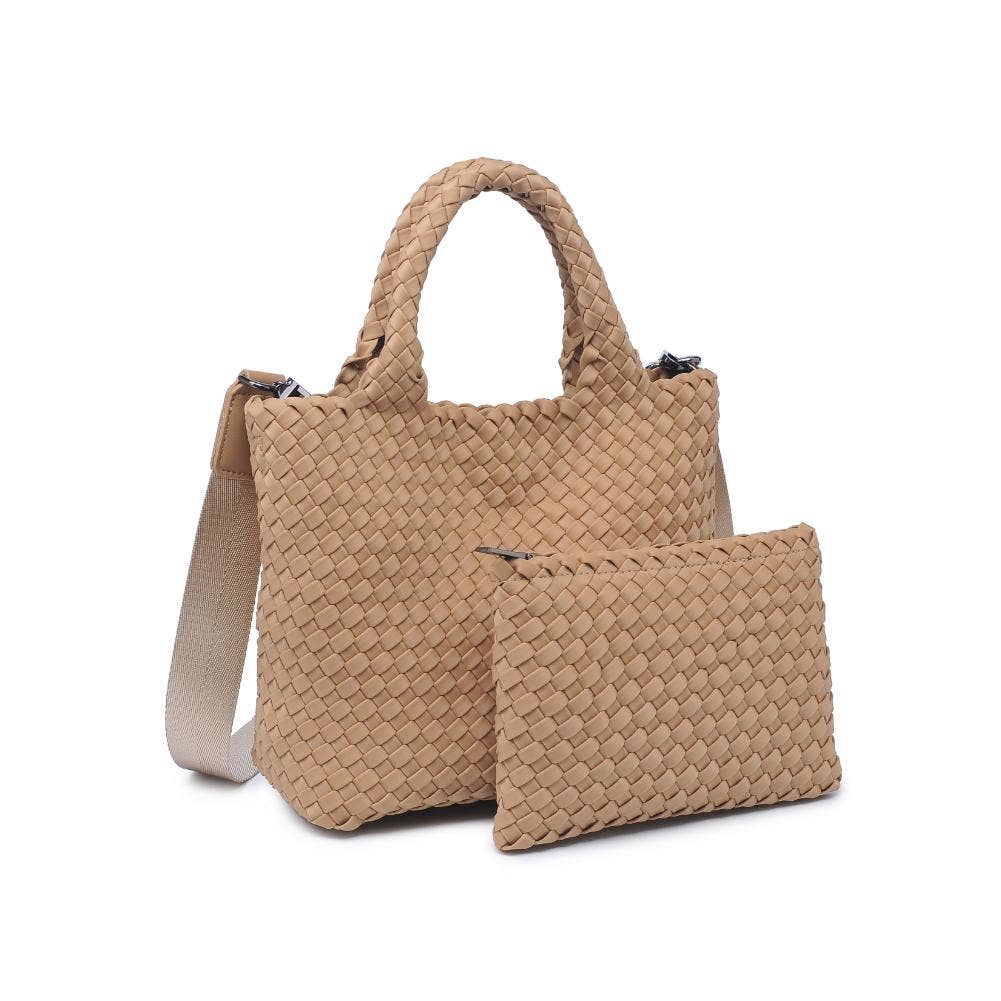 Sky's The Limit Woven Crossbody - Nude