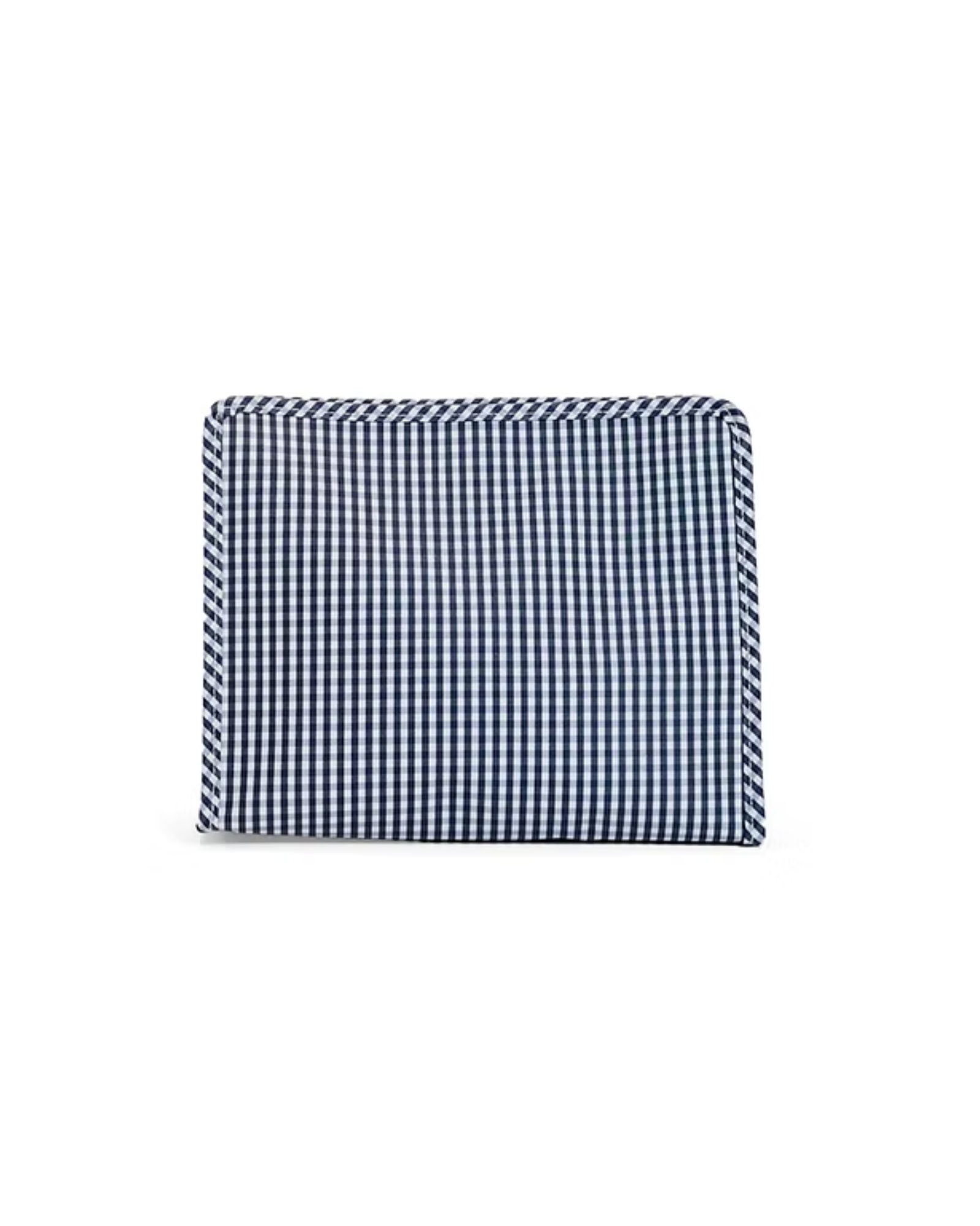 Roadie Large Zip Pouch- Gingham Navy