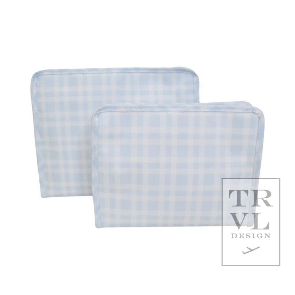 Large Roadie - Pimlico Plaid Blue