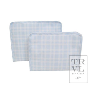 Large Roadie - Pimlico Plaid Blue