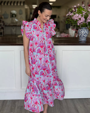 Entro Lavender Combo Maxi Dress