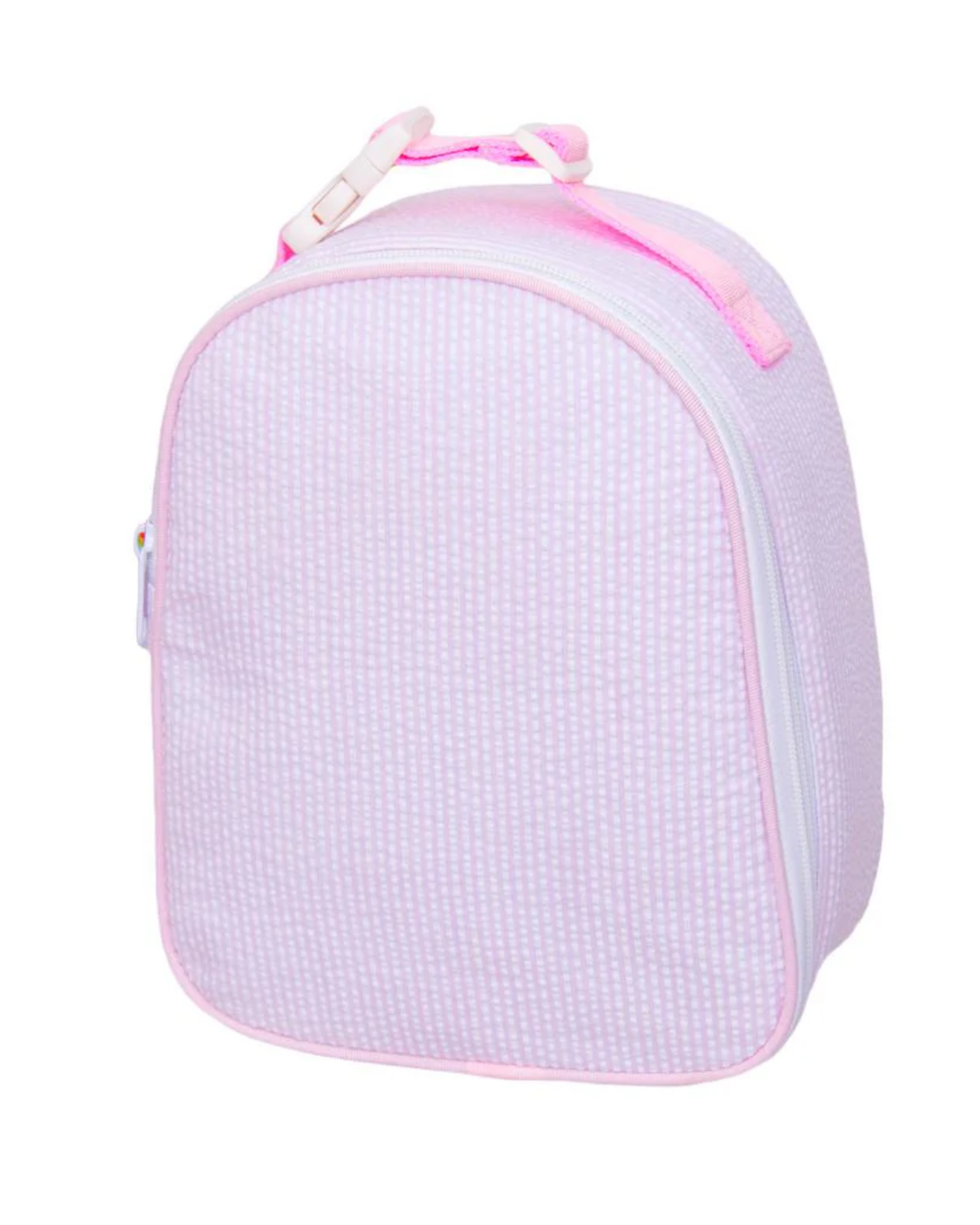 Pink Seersucker Gumdrop Lunchbox