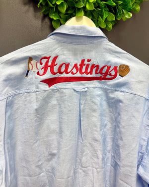 Customized Baseball Oxford
