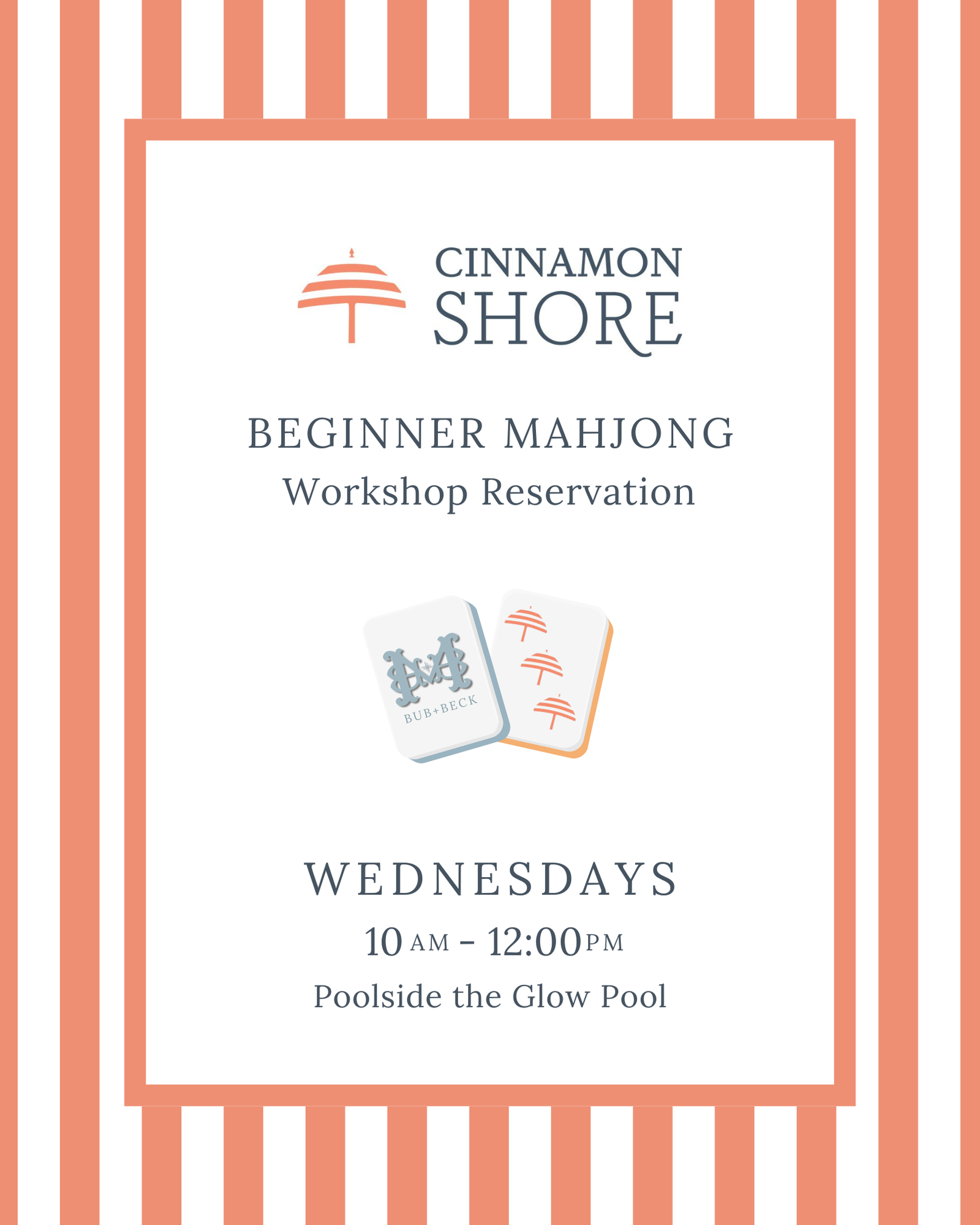 Beginner Mahjong Workshop | Cinnamon Shore