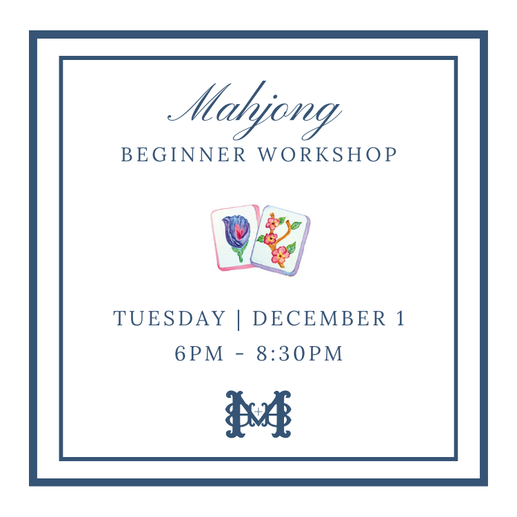 Beginner Mahjong Workshop - December 1