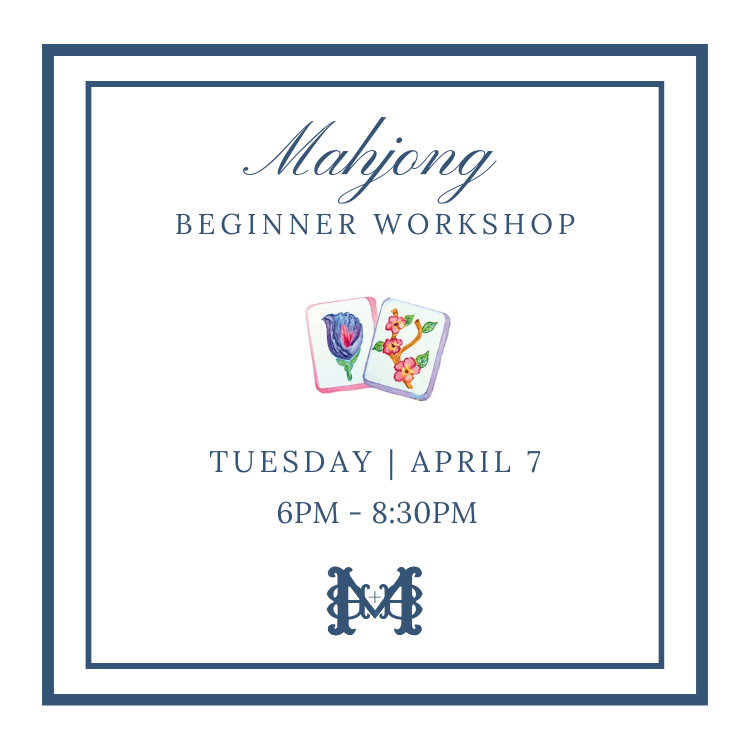 Beginner Mahjong Workshop - April 7