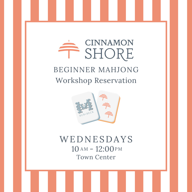 Beginner Mahjong Workshop | Cinnamon Shore