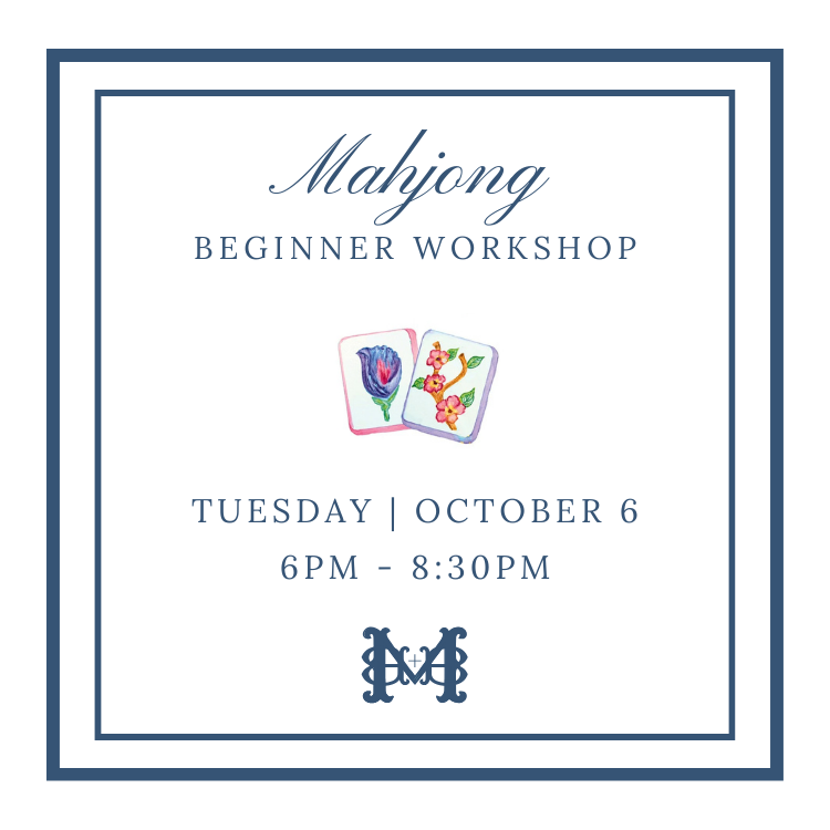Beginner Mahjong Workshop - October 6