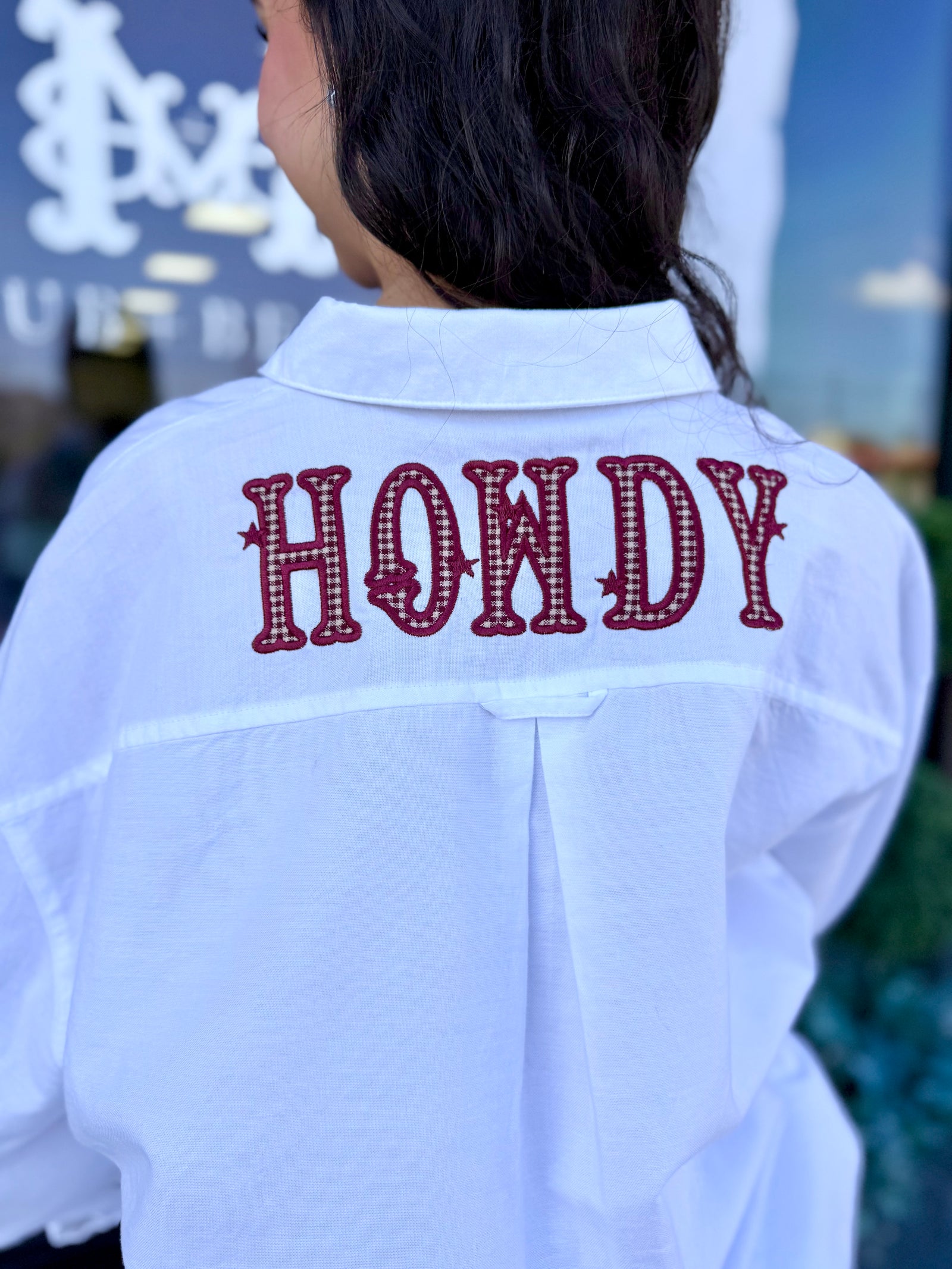 Aggie Game Day Oxford with Appliqué