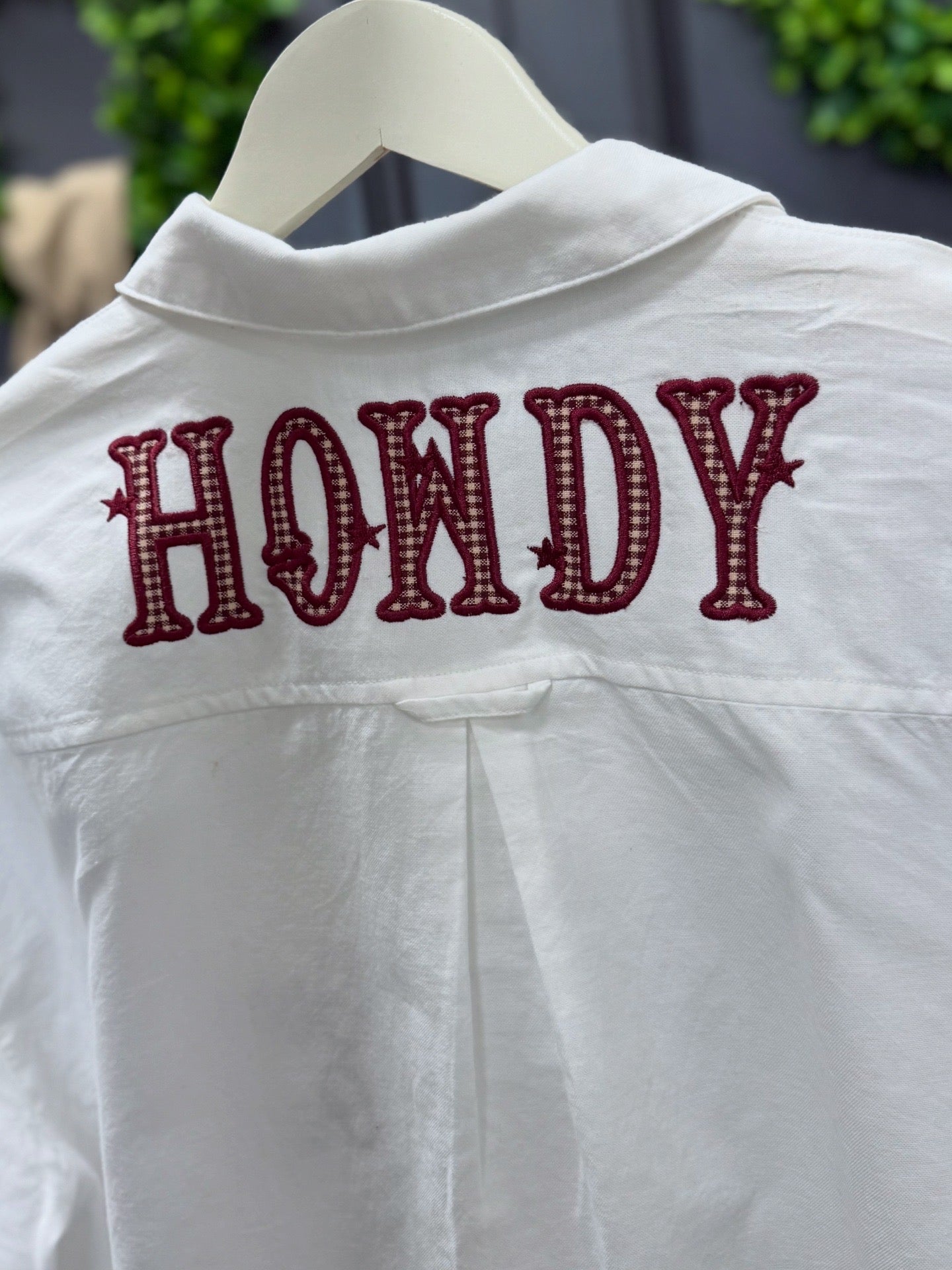 Aggie Game Day Oxford with Appliqué