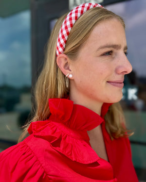 Red Ruffle Top