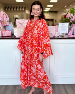 Retro Floral Kaftan