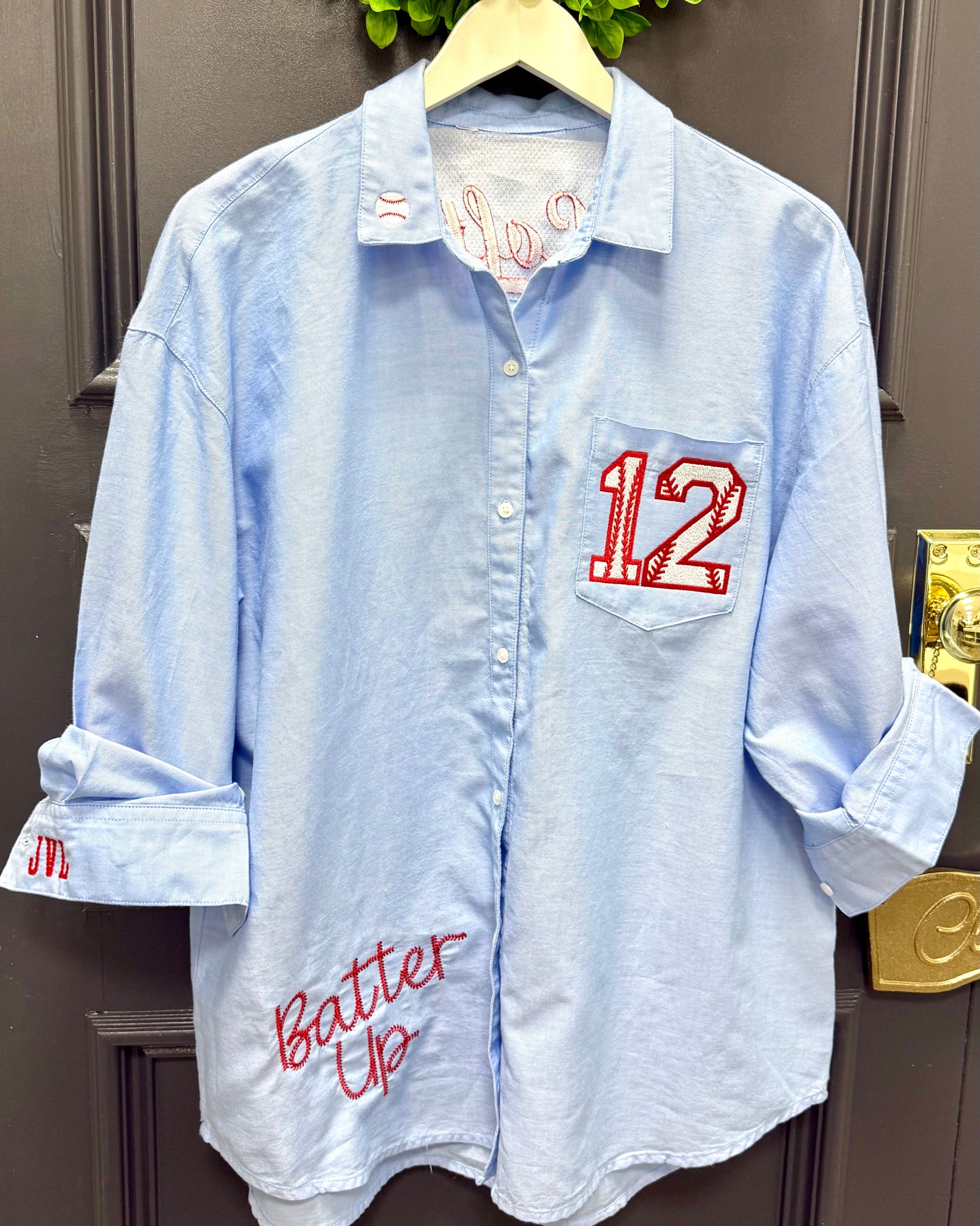 Customized Baseball Oxford