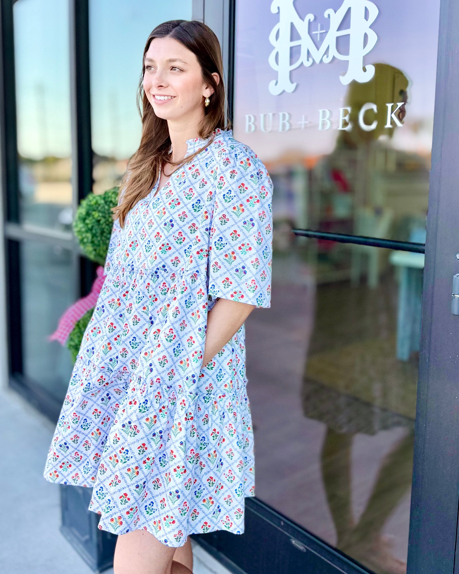 Lara Floral Shift Dress