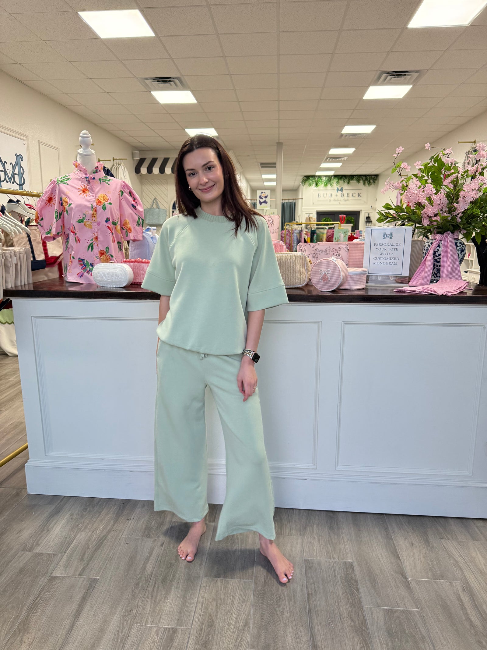 Luxe Loungewear Pistachio Pant