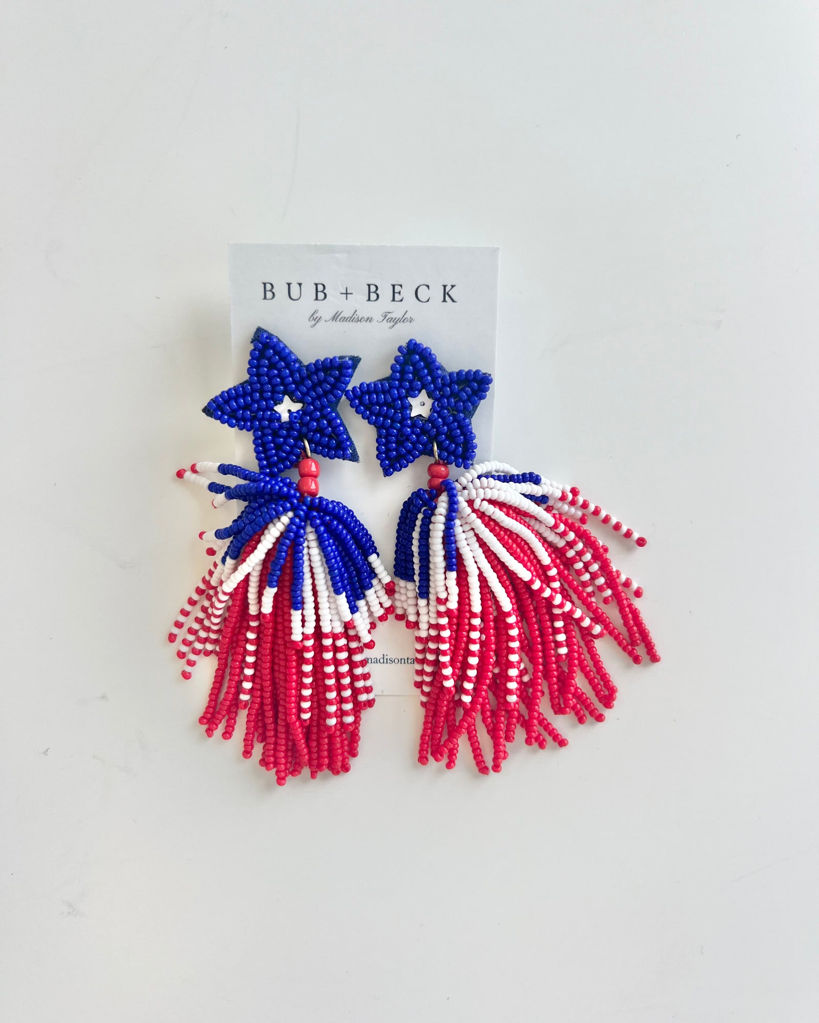 Red, White & Blue Star Earrings