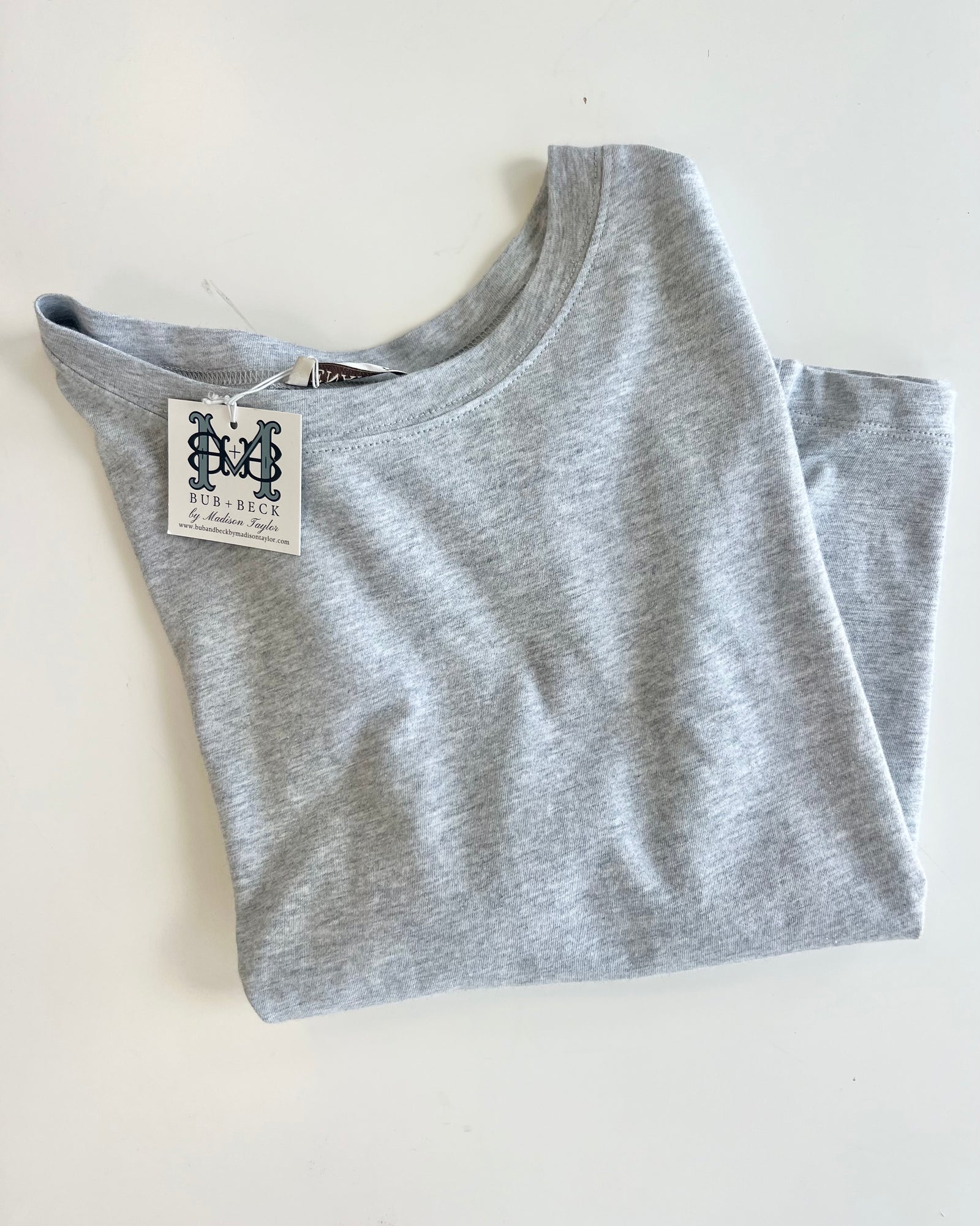 Heather Gray Cotton Tee