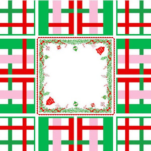 Holly Jolly Christmas Mahjong Tiles with Mat & Shufflers