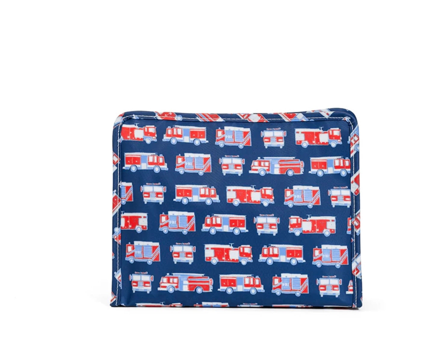 Roadie Large Zip Pouch- Fire Engines