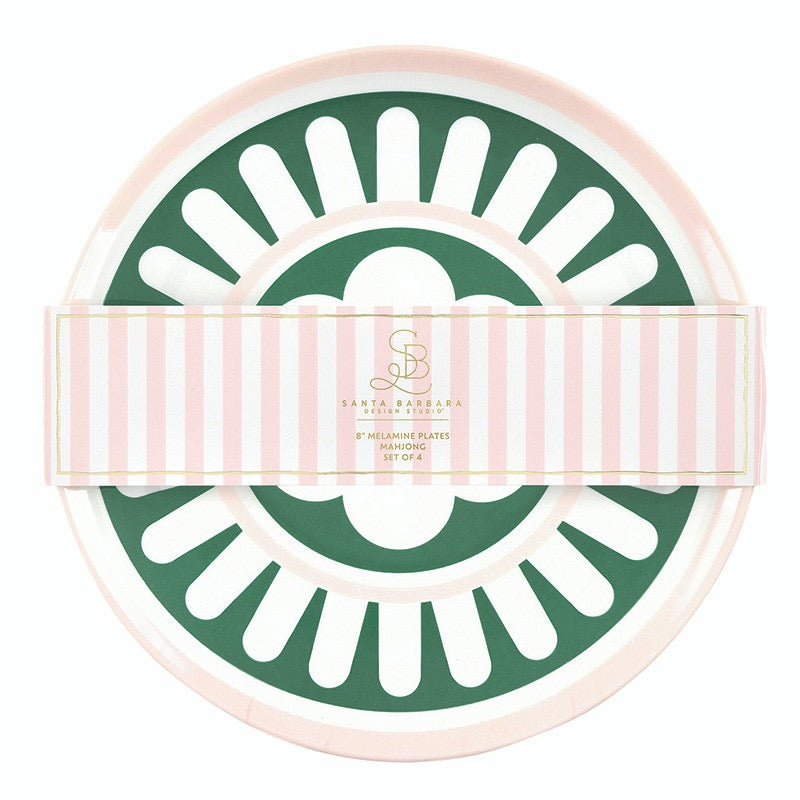 Mahjong Plate - 4 Ct