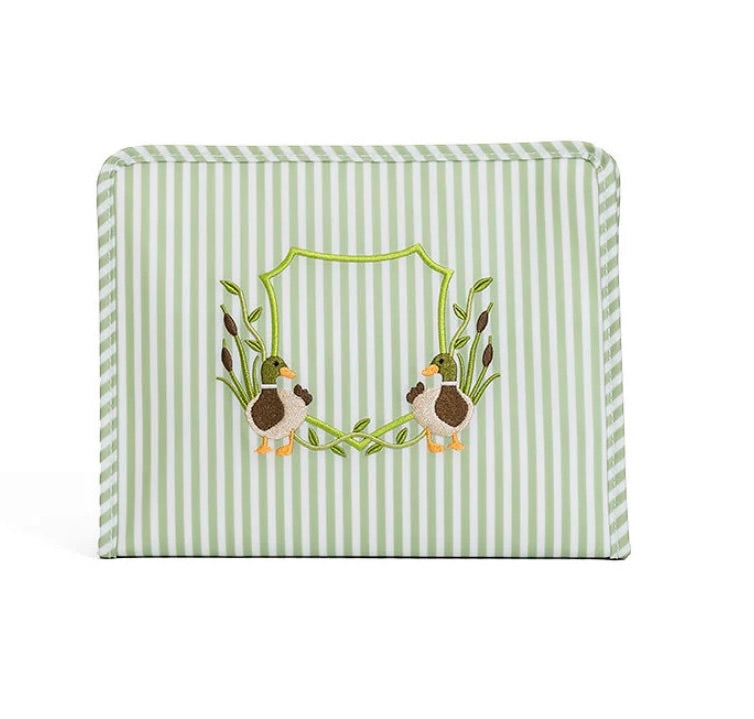 Roadie Large Zip Pouch- Pimlico Duck Sage