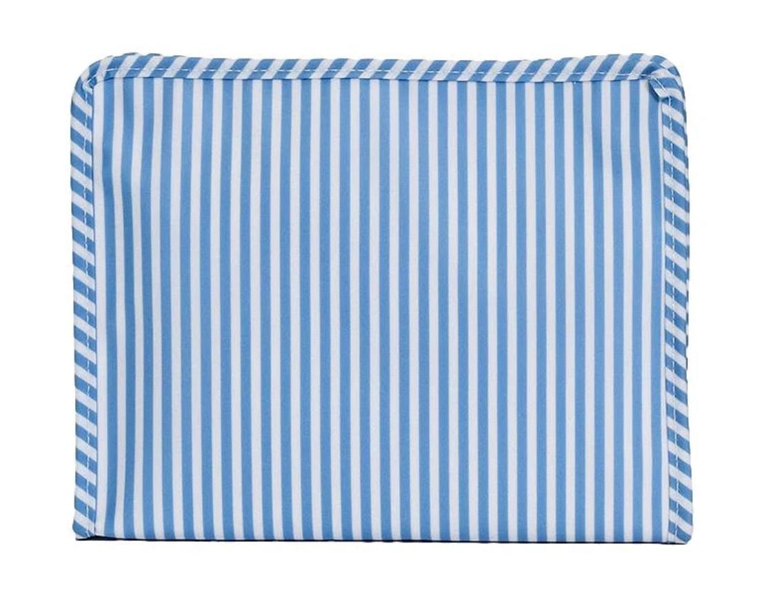 Roadie Large Zip Pouch- Pimlico Stripe Chambray