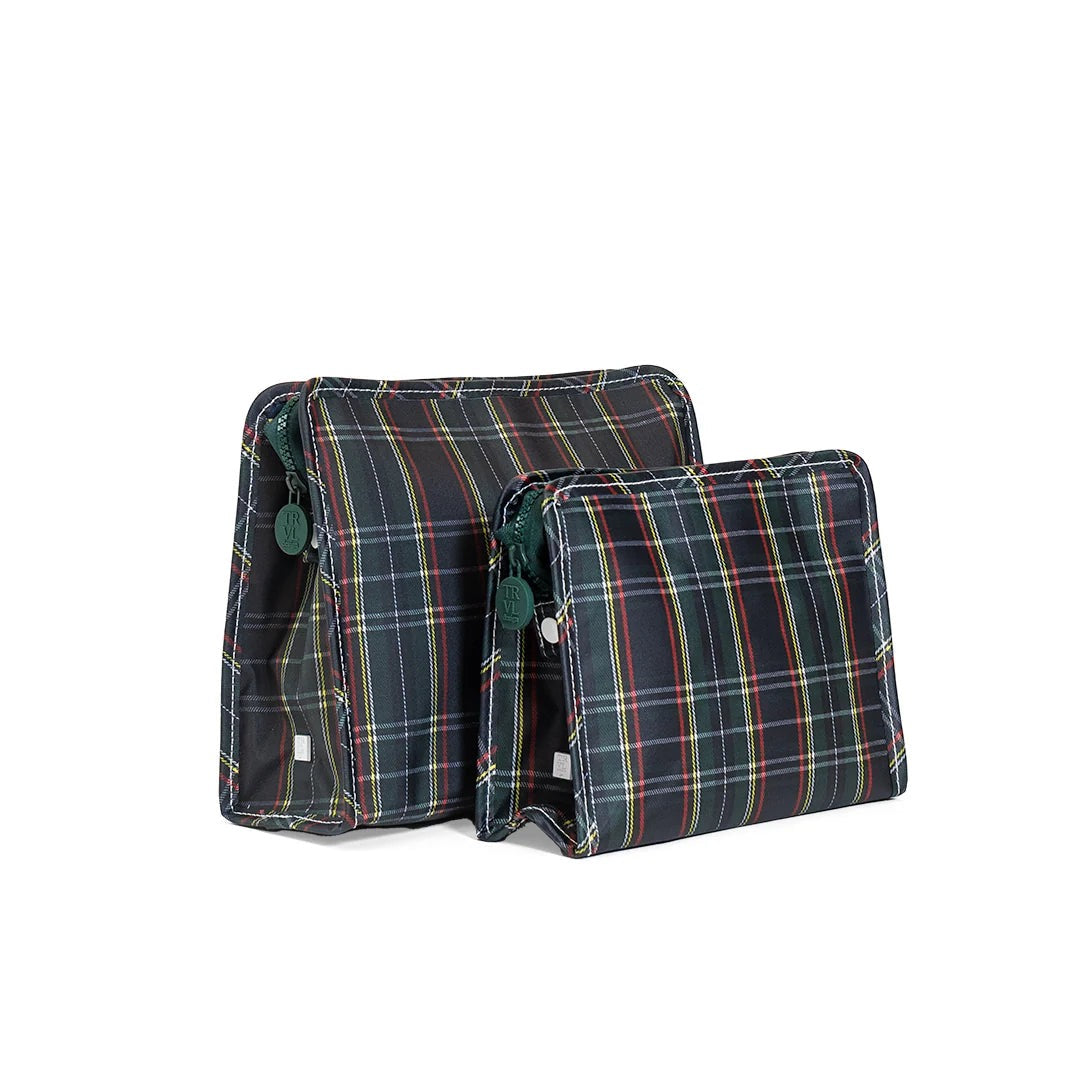 Roadie Large Zip Pouch- Cambridge Plaid