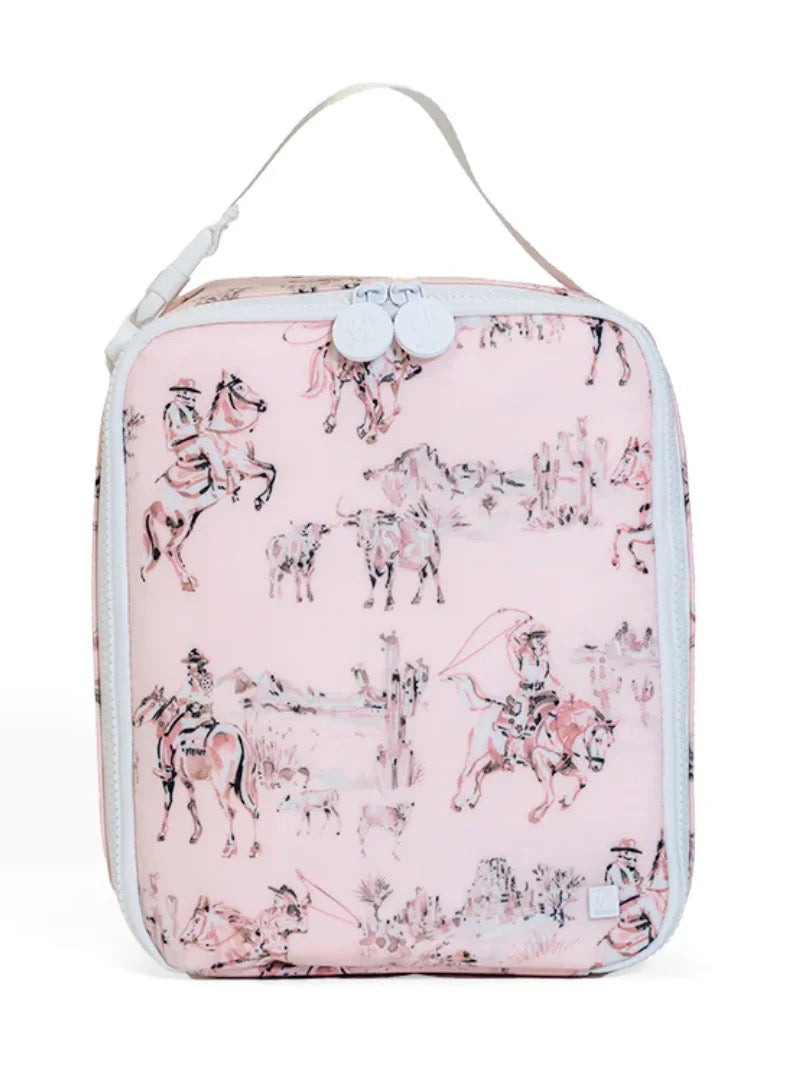 Insulated Lunch Box- Cowgirl Toile